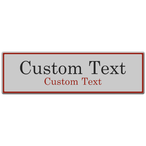 Custom Name Plates