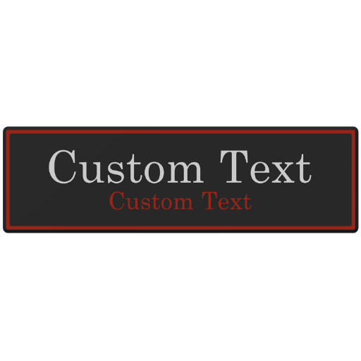 Custom Name Plates